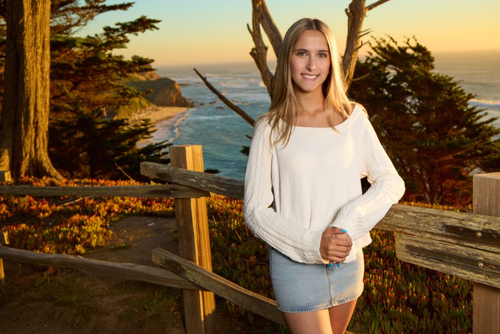 Senior photo at beautiful Bay Area location
